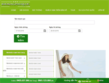 Tablet Screenshot of bookingphuquoc.com